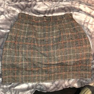 Wales Check Zip Back Skirt